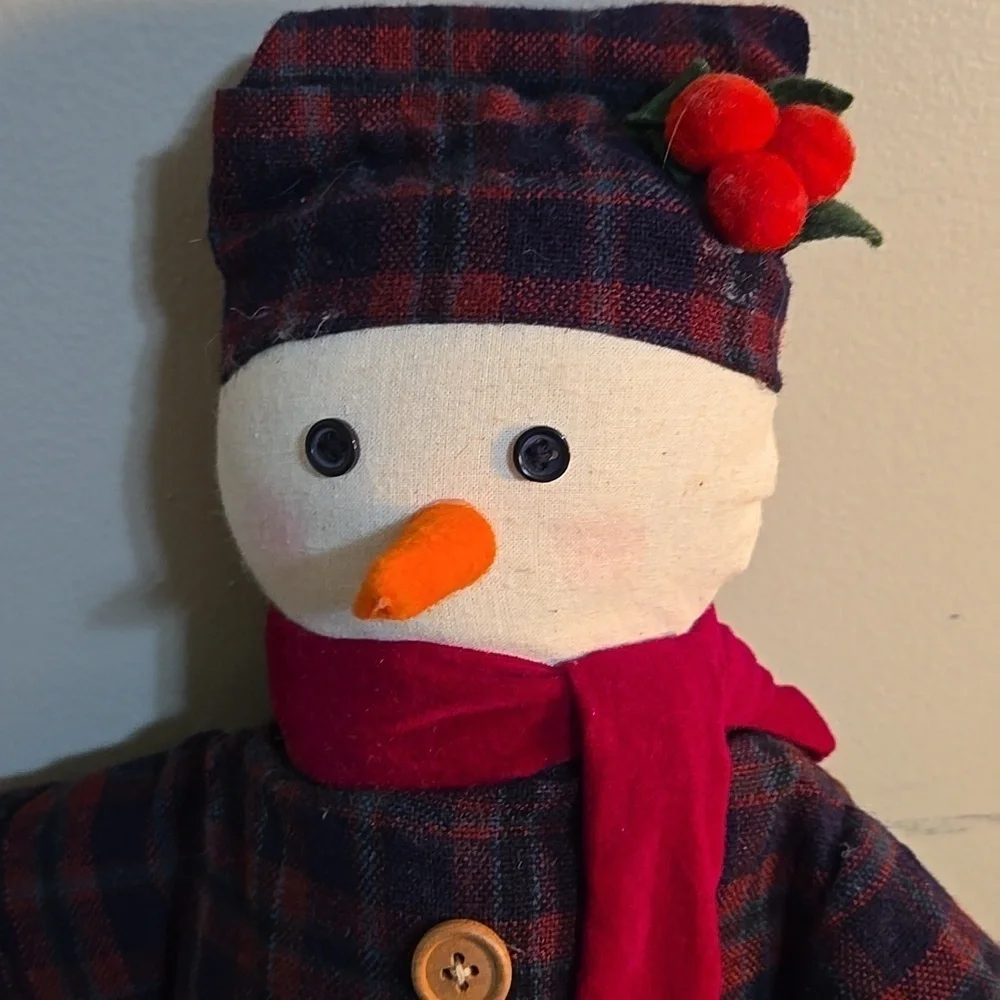 Vintage Target Weighted Fabric Snowman